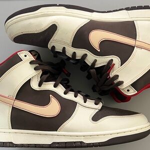 Men’s Nike High Dunk Retro Brown/Tan/Red FB8892-200 No Box